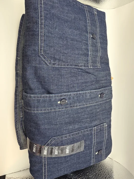 Dockers Classic Fit Dark Denim Shirt - Blue - Picture 5 of 6